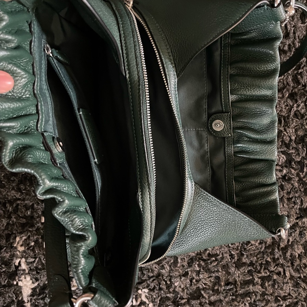 Coach Maya Leather Shoulder Bag Gem